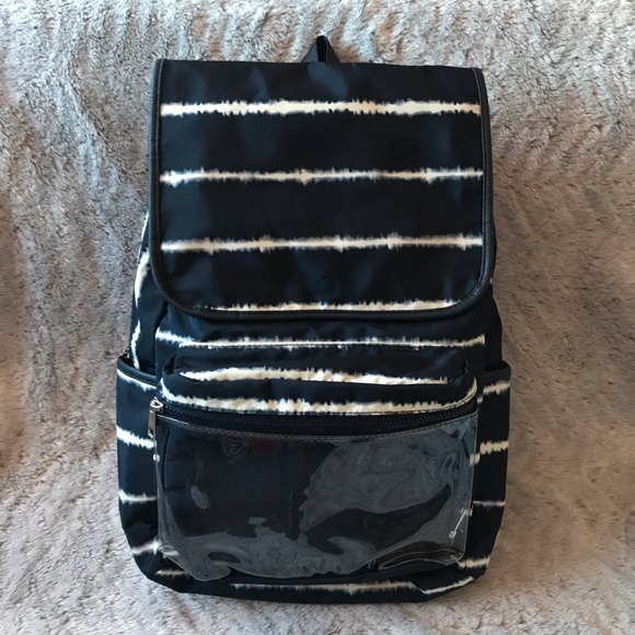 Flap Backpack w/ Vinyl Front Pocket - Picture 2 of 10